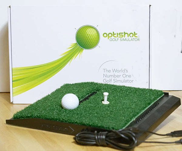 Optishot 2 Golf Simulator Launch Monitor Product image with tee