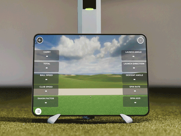 New Rapsodo Launch Monitor with tablet for golf simulation